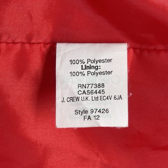 J Crew Dress Womens 2 Black Red Cascading Polka Dots Party Wedding Office Career - Picture 7 of 9